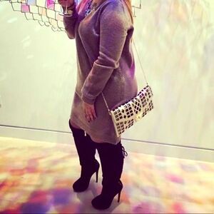 Mini sweater‎ dress 